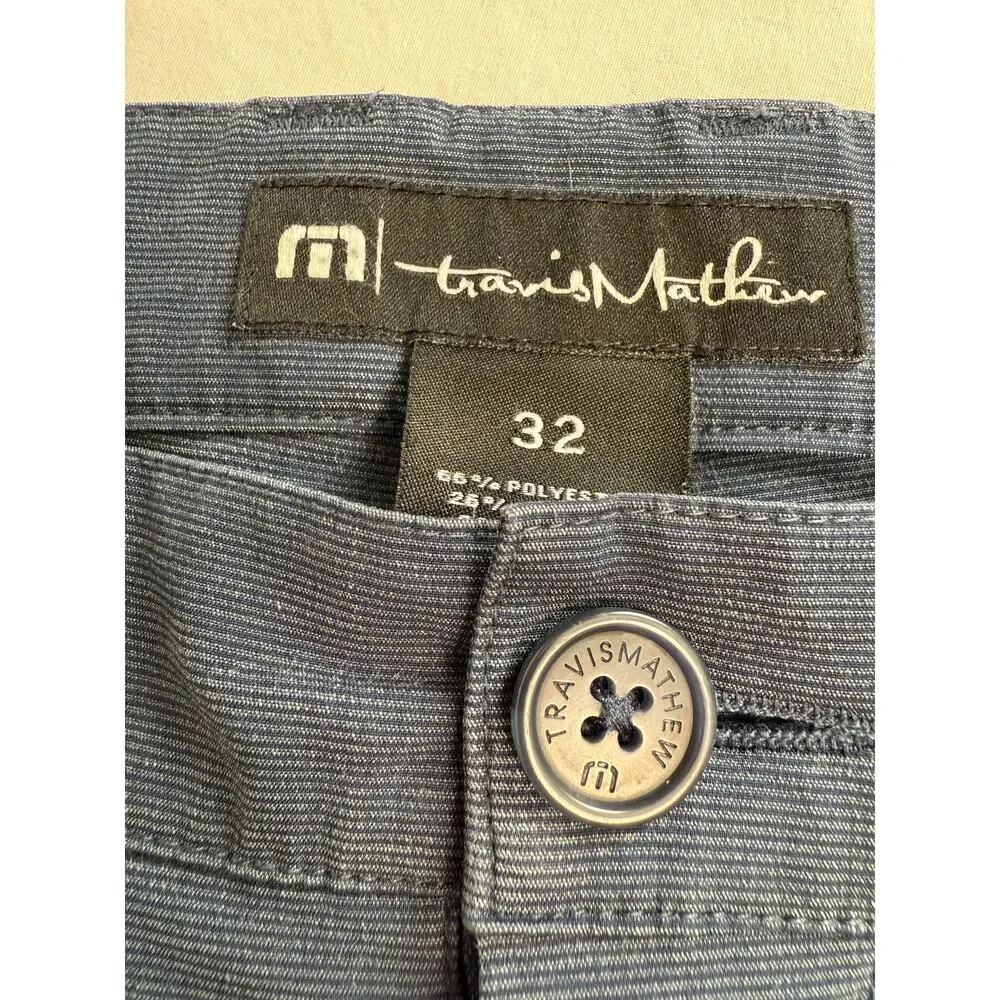 Travis Mathew 32x31 Blue Navy Right On Time Performance Golf Pants Mens Athletic